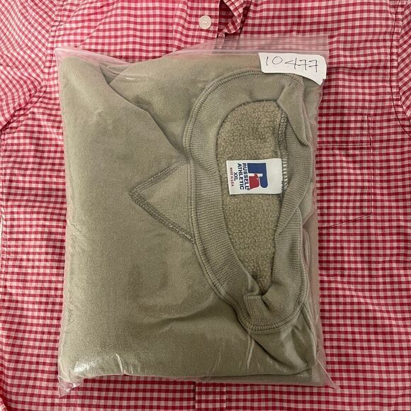 Vintage Russell Athletic Sweatshirt Mens 2XL Beige Crewneck Pullover USA 90s - Picture 10 of 10